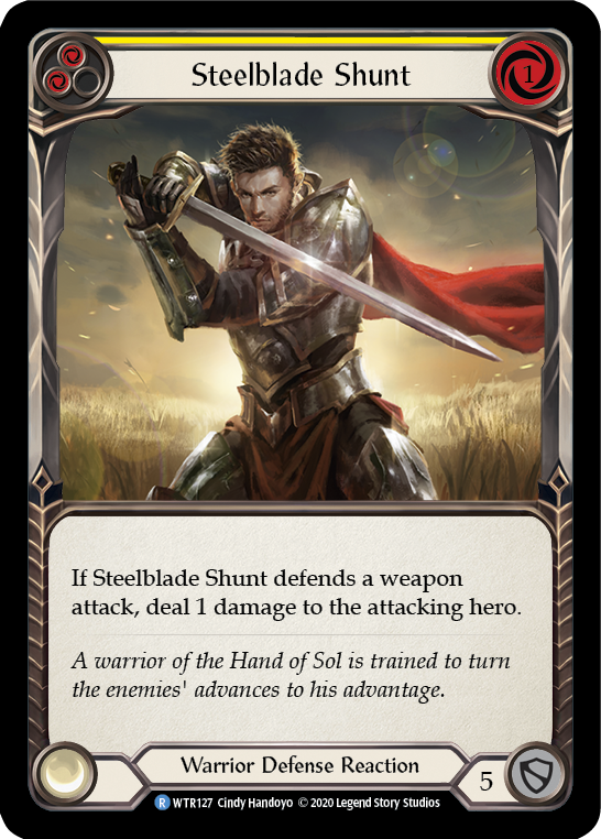 Steelblade Shunt (Yellow) [U-WTR127] (Welcome to Rathe Unlimited)  Unlimited Normal | Magic Magpie