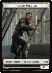 Human Soldier // Scarecrow Double-Sided Token [Duskmourn: House of Horror Commander Tokens] | Magic Magpie