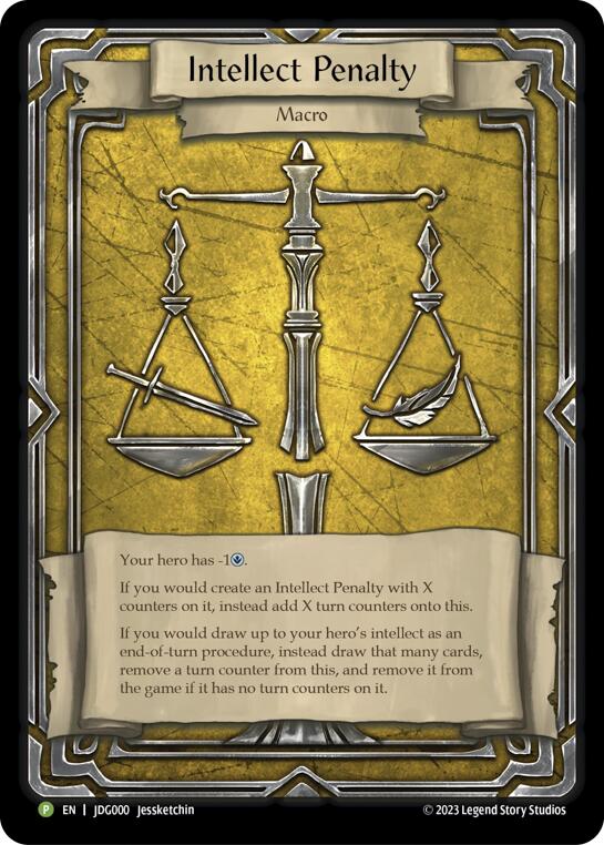 Intellect Penalty (Cold Foil) [JDG000] (Promo)  Rainbow Foil | Magic Magpie