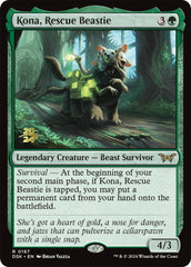 Kona, Rescue Beastie (0187) [Duskmourn: House of Horror Prerelease Promos] | Magic Magpie