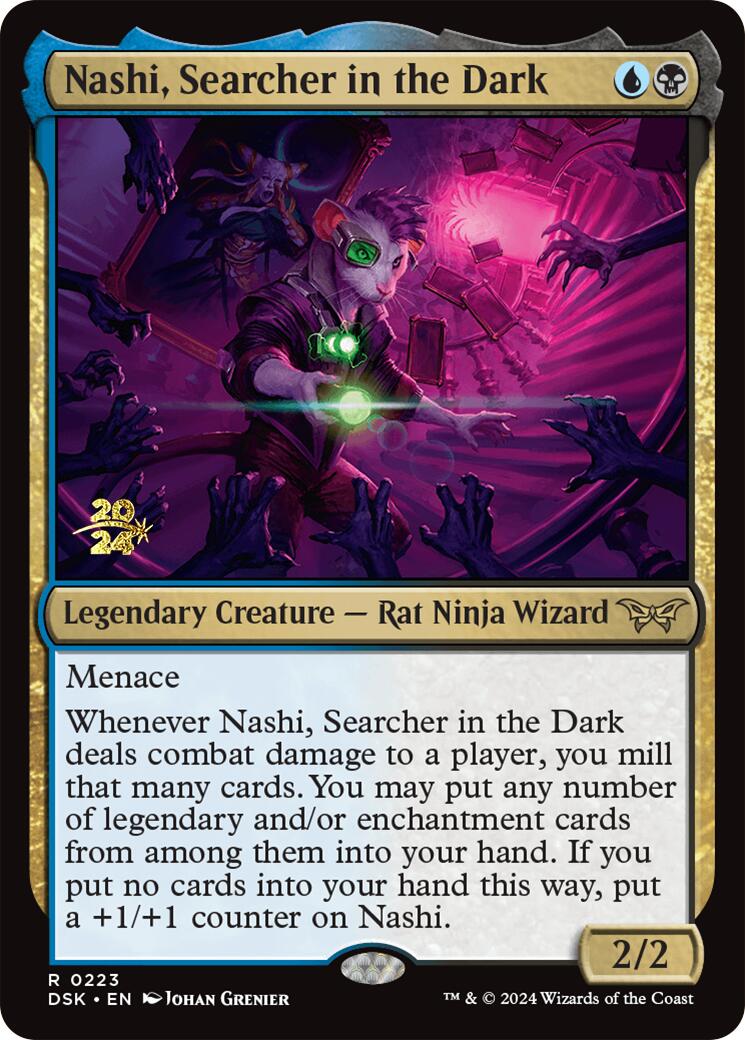 Nashi, Searcher in the Dark [Duskmourn: House of Horror Prerelease Promos] | Magic Magpie