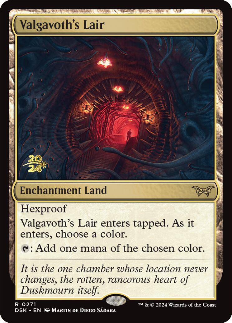 Valgavoth's Lair [Duskmourn: House of Horror Prerelease Promos] | Magic Magpie