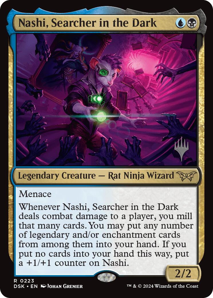 Nashi, Searcher in the Dark [Duskmourn: House of Horror Promos] | Magic Magpie