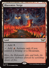 Blazemire Verge [Duskmourn: House of Horror Promos] | Magic Magpie