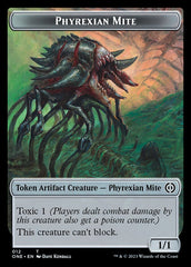 Rebel // Phyrexian Mite (012) Double-Sided Token [Phyrexia: All Will Be One Tokens] | Magic Magpie