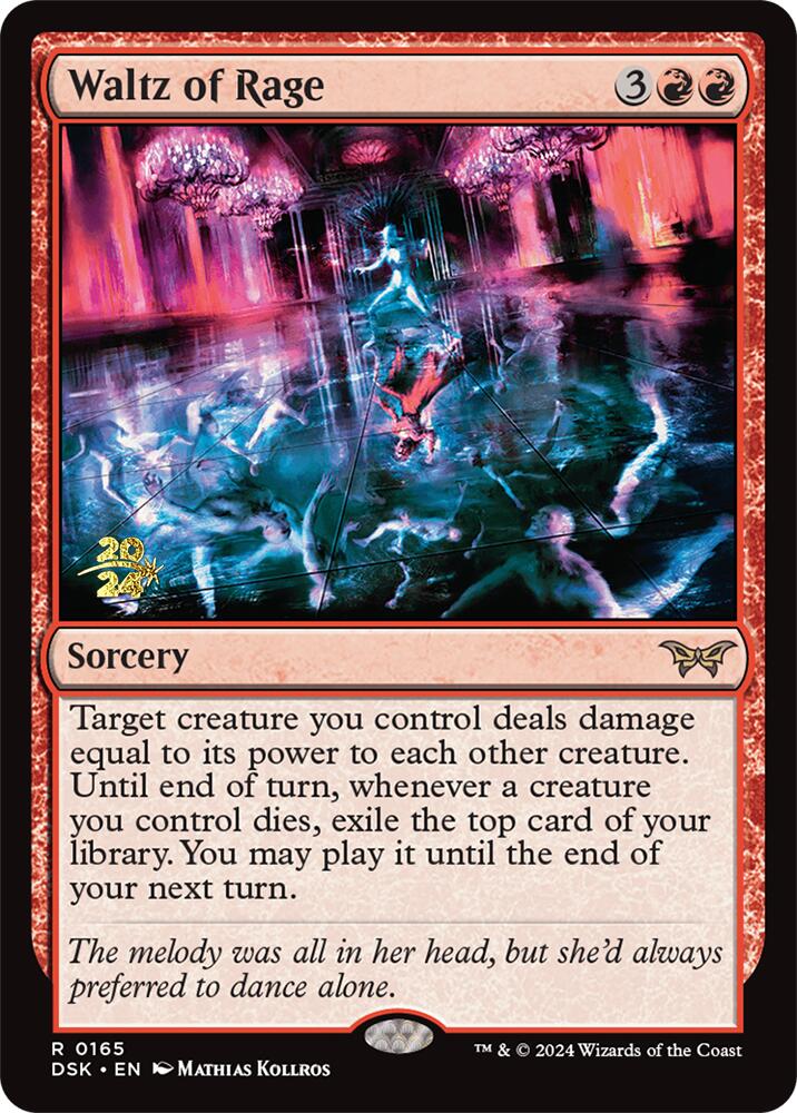 Waltz of Rage [Duskmourn: House of Horror Prerelease Promos] | Magic Magpie