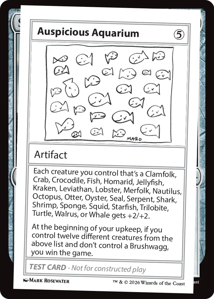 Auspicious Aquarium [Mystery Booster Playtest Cards] | Magic Magpie