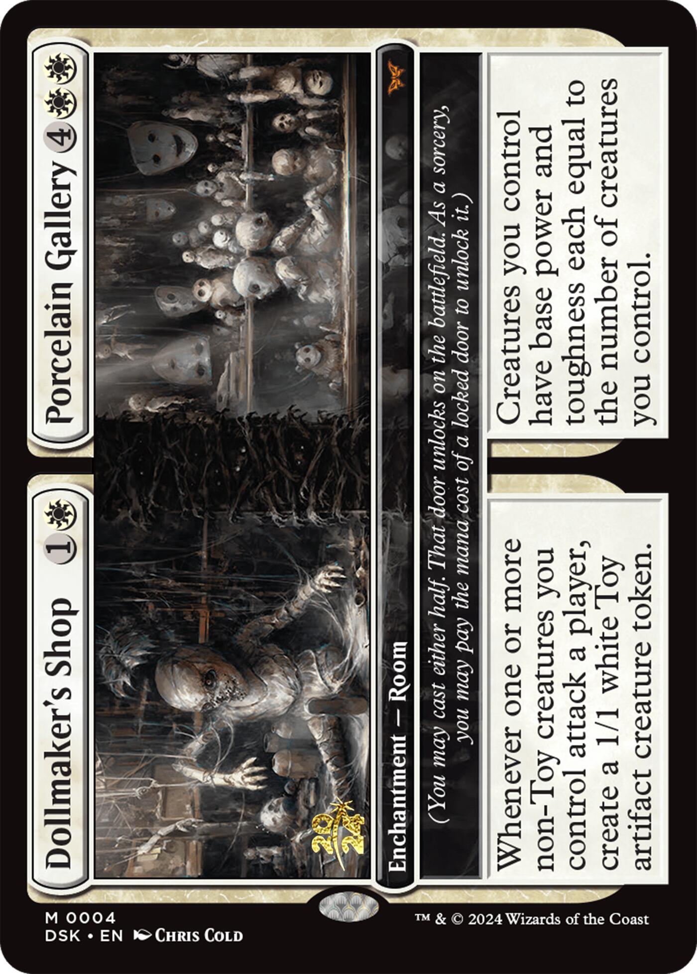 Dollmaker's Shop // Porcelain Gallery [Duskmourn: House of Horror Prerelease Cards] | Magic Magpie