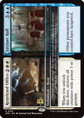 Restricted Office // Lecture Hall [Duskmourn: House of Horror Prerelease Cards] | Magic Magpie