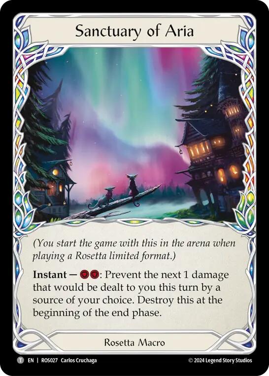 Sanctuary of Aria // Verdance, Thorn of the Rose (Top left) [ROSPZL10] (Rosetta) | Magic Magpie