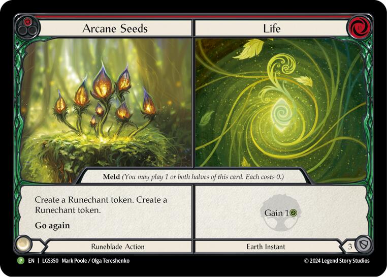 Arcane Seeds // Life [LGS350] (Promo)  Cold Foil | Magic Magpie