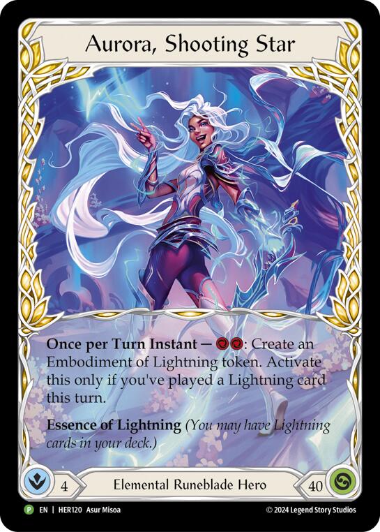 Aurora, Shooting Star [HER120] (Promo)  Rainbow Foil | Magic Magpie