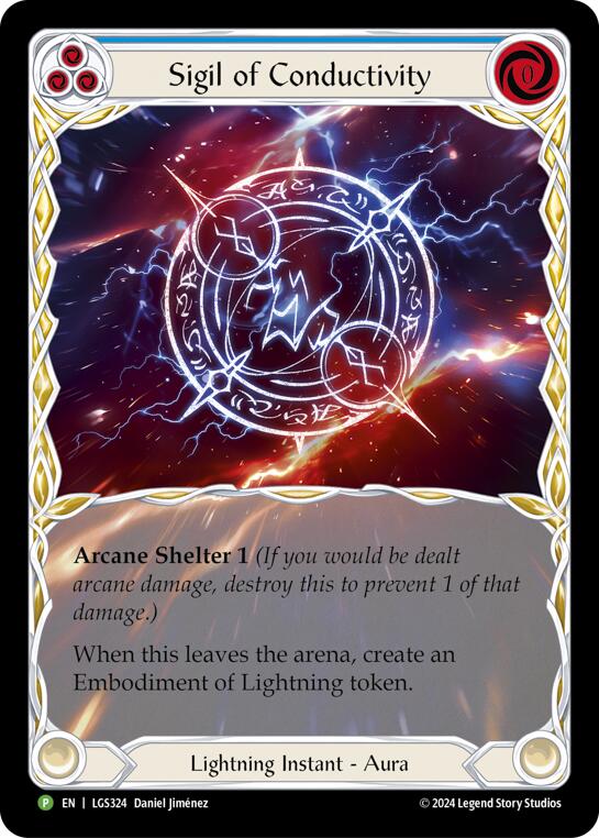 Sigil of Conductivity (Extended Art) - LGS324 [LGS324] (Promo)  Rainbow Foil | Magic Magpie