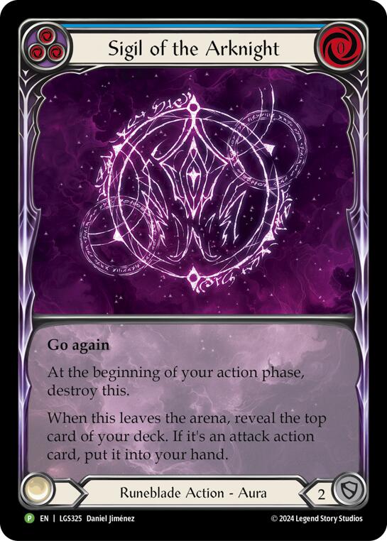 Sigil of the Arknight (Extended Art) [LGS325] (Promo)  Rainbow Foil | Magic Magpie