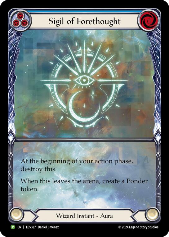 Sigil of Forethought (Extended Art) - LGS327 [LGS327] (Promo)  Rainbow Foil | Magic Magpie