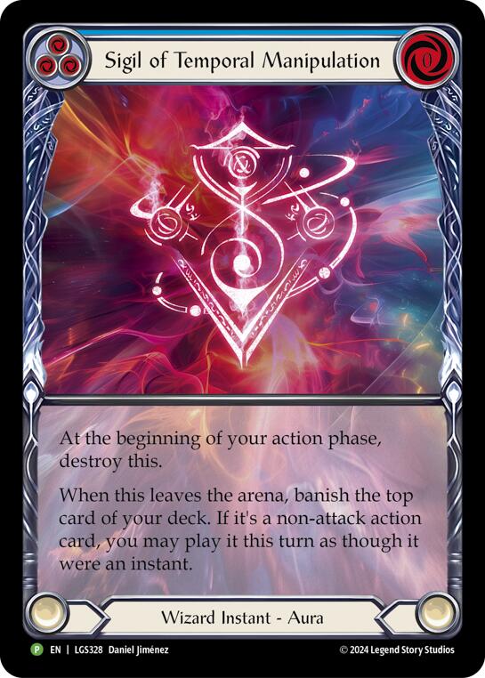 Sigil of Temporal Manipulation (Extended Art) - LGS328 [LGS328] (Promo)  Rainbow Foil | Magic Magpie