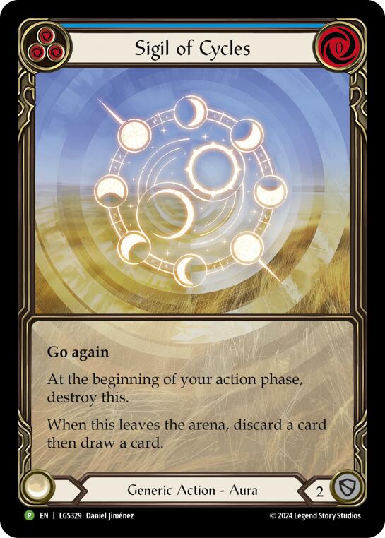 Sigil of Cycles (Extended Art) [LGS329] (Promo)  Rainbow Foil | Magic Magpie