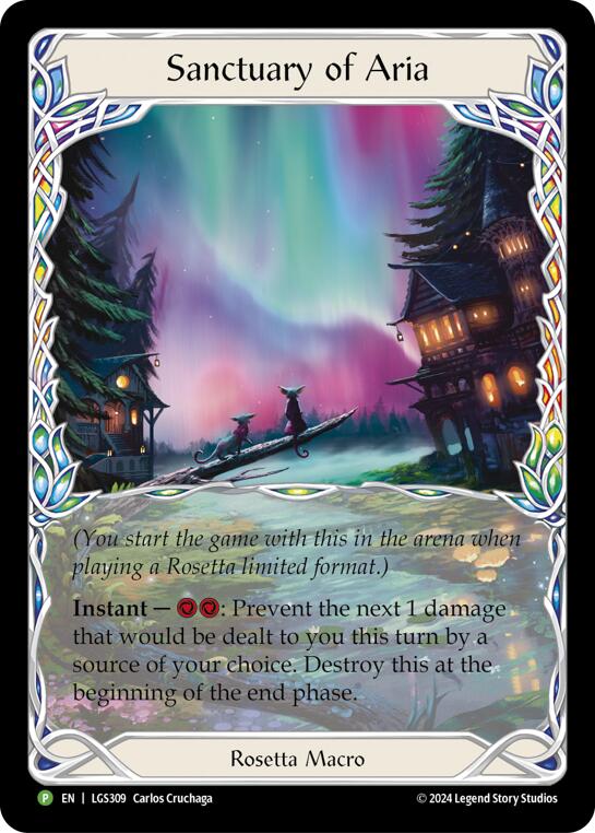 Sanctuary of Aria (Extended Art) - LGS309 [LGS309] (Promo)  Cold Foil | Magic Magpie