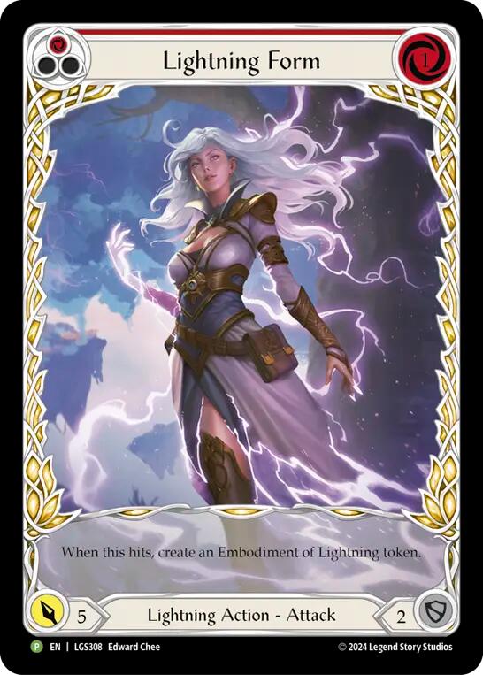 Lightning Form (Red) [LGS308] (Promo)  Rainbow Foil | Magic Magpie