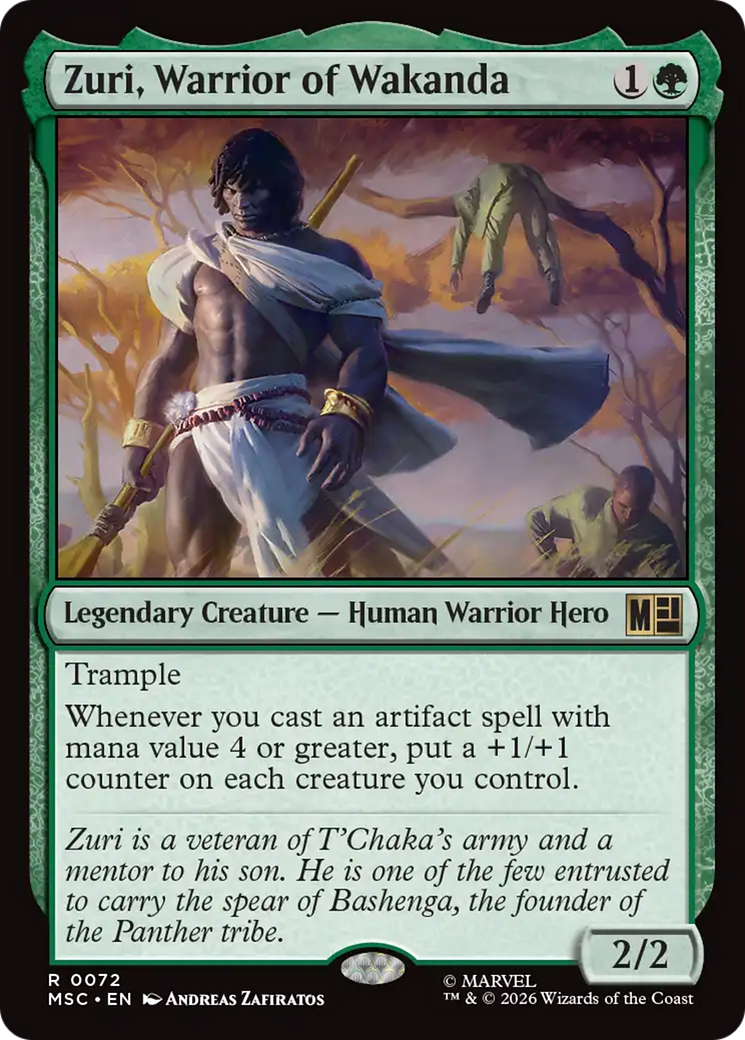Zuri, Warrior of Wakanda (Surge Foil) [Marvel Super Heroes Commander] | Magic Magpie