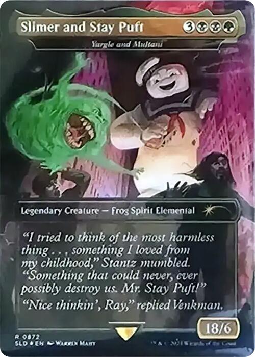 Slimer and Stay Puft - Yargle and Multani (Rainbow Foil) [Secret Lair Drop Series] | Magic Magpie