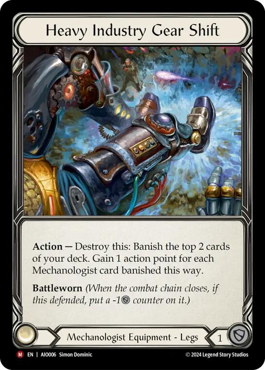 Heavy Industry Gear Shift [AIO006] (Armory Deck: Dash)  Rainbow Foil | Magic Magpie