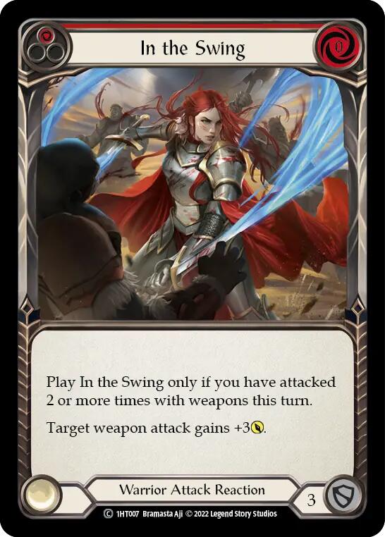 In the Swing (Red) [1HT007] (History Pack 1 Dorinthea Blitz Deck) | Magic Magpie