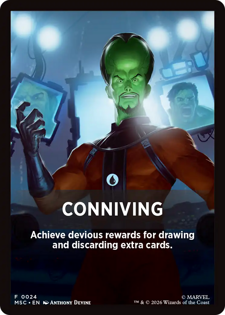 Conniving Theme Card [Marvel Super Heroes Commander] | Magic Magpie