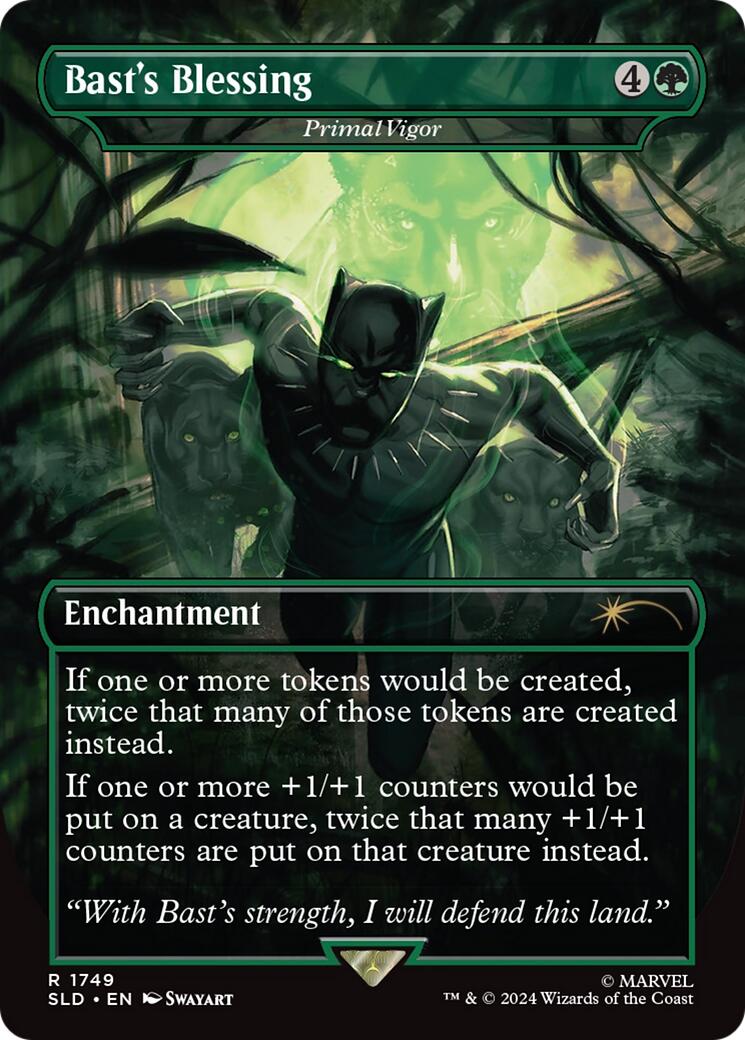 Bast's Blessing - Primal Vigor [Secret Lair Drop Series] | Magic Magpie