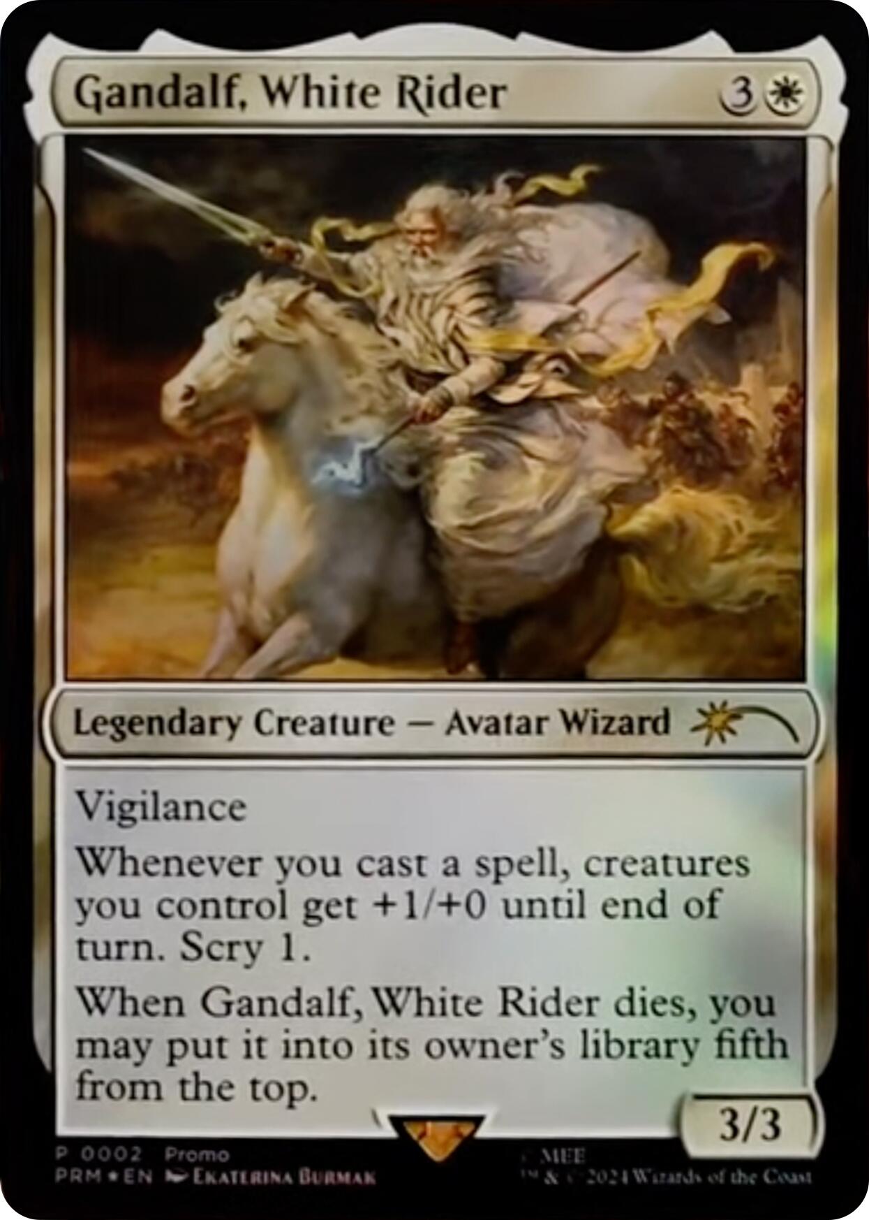 Gandalf, White Rider [Resale Promos] | Magic Magpie