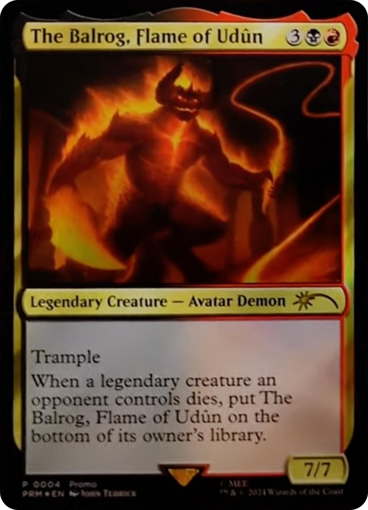 The Balrog, Flame of Udun [Resale Promos] | Magic Magpie