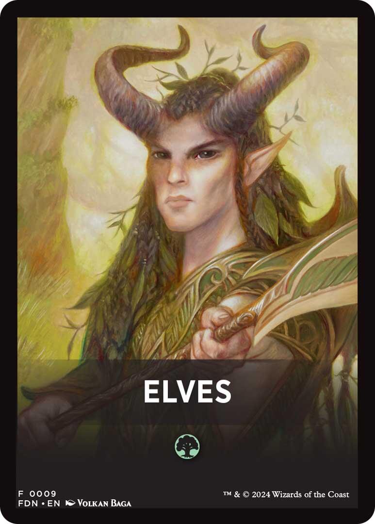 Elves Theme Card [Foundations Jumpstart Front Cards] | Magic Magpie