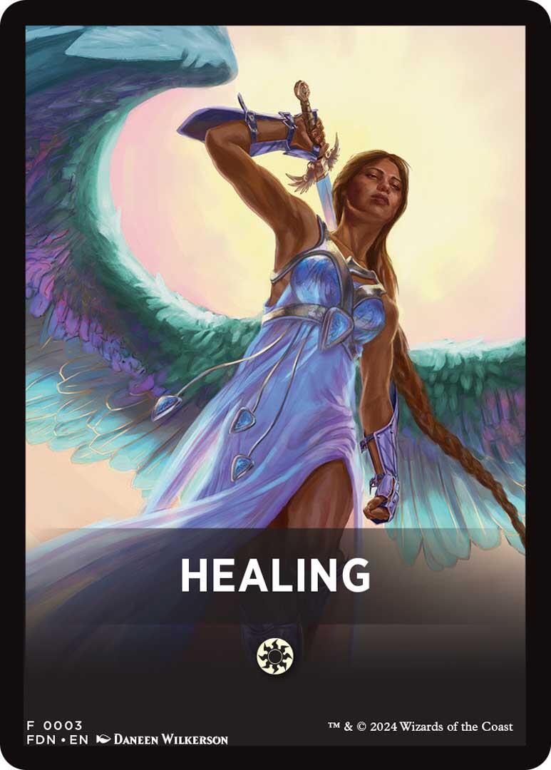 Healing Theme Card [Foundations Tokens] | Magic Magpie