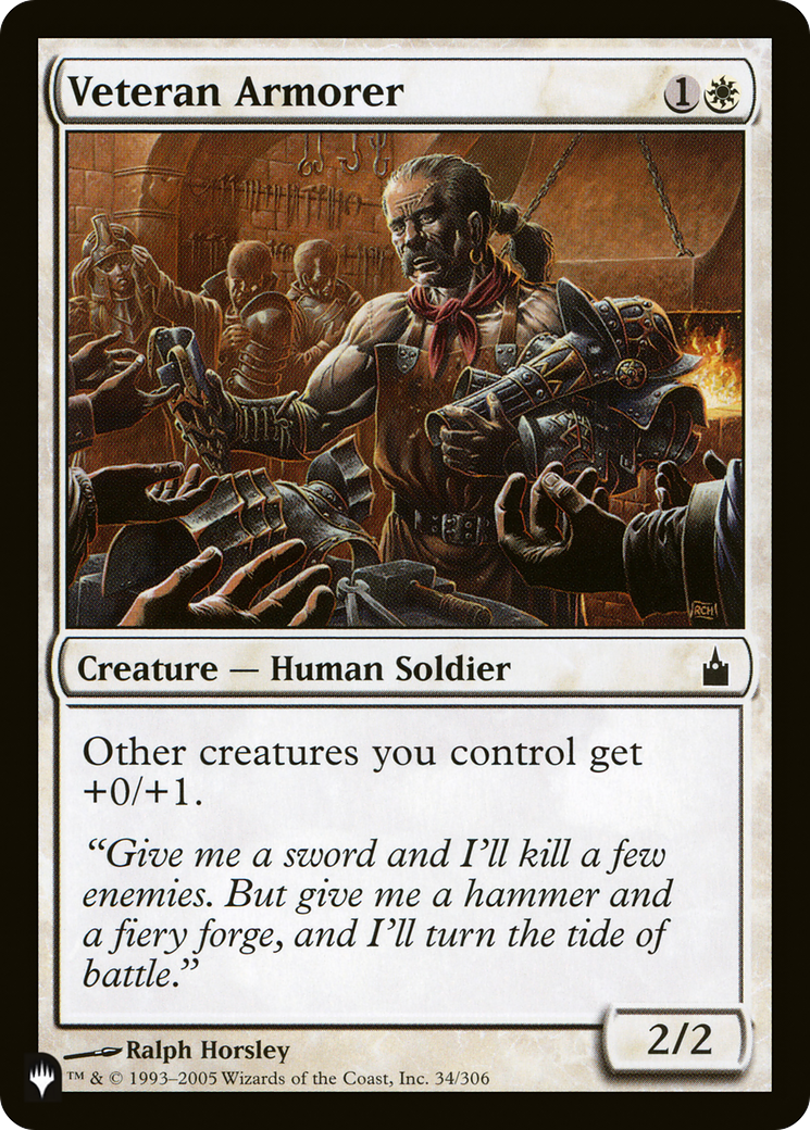 Veteran Armorer [The List Reprints] | Magic Magpie