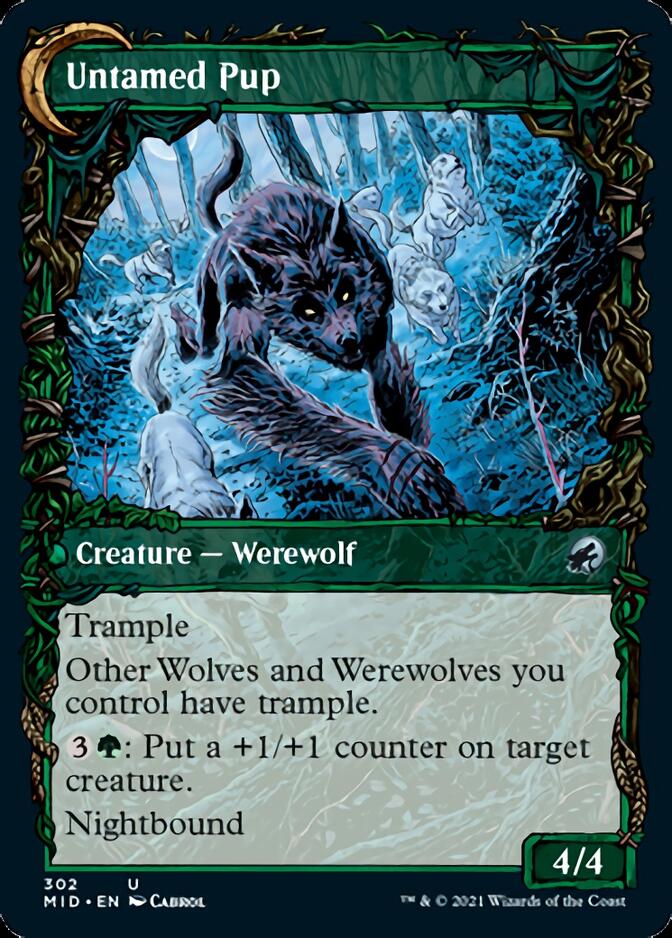 Hound Tamer // Untamed Pup (Showcase Equinox) [Innistrad: Midnight Hunt] | Magic Magpie