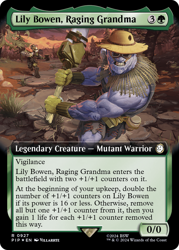 Lily Bowen, Raging Grandma (Extended Art) (Surge Foil) [Fallout] | Magic Magpie