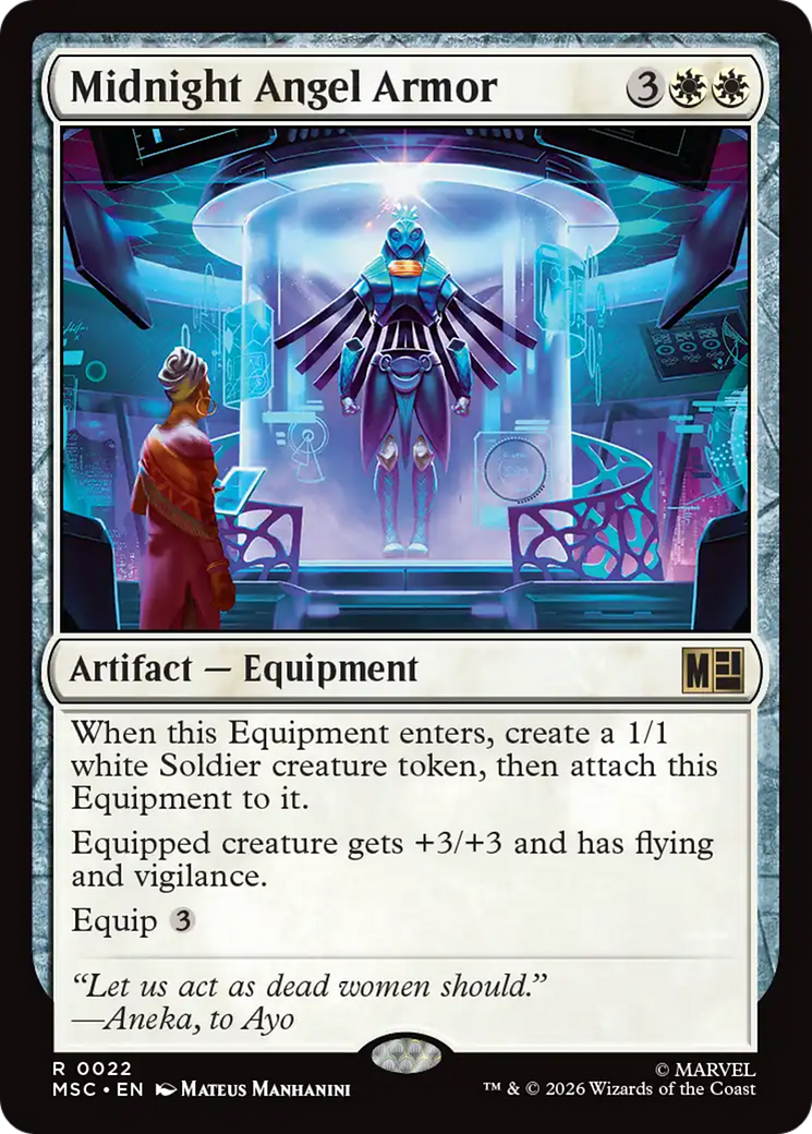 Midnight Angel Armor (Surge Foil) [Marvel Super Heroes Commander] | Magic Magpie