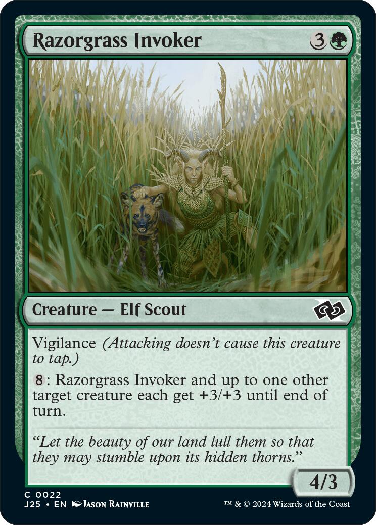 Razorgrass Invoker [Foundations Jumpstart] | Magic Magpie