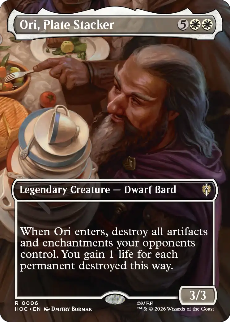 Ori, Plate Stacker (Borderless) [The Hobbit: Eternal-Legal] | Magic Magpie