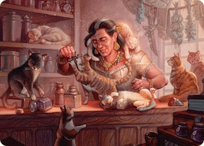 Cat Collector Art Card (1/54) [Foundations Art Series] | Magic Magpie