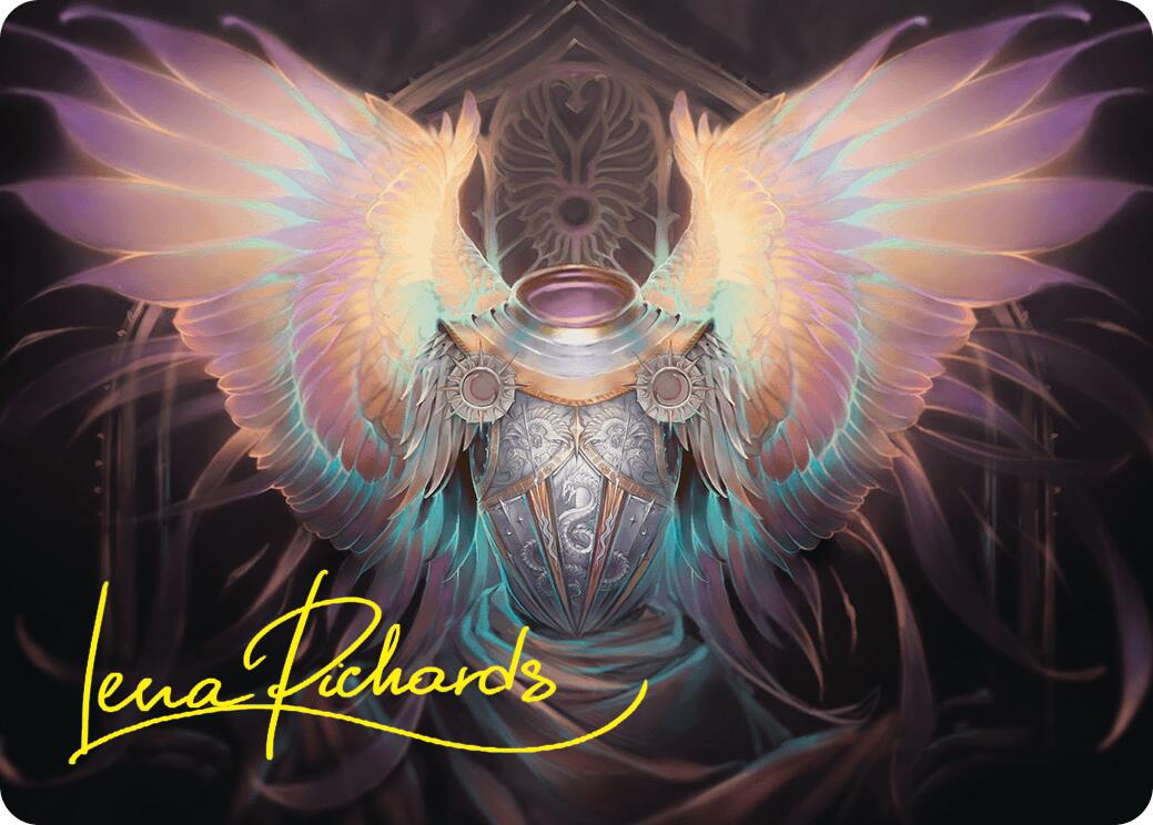 Celestial Armor Art Card (2/54) (Gold-Stamped Signature) [Foundations Art Series] | Magic Magpie