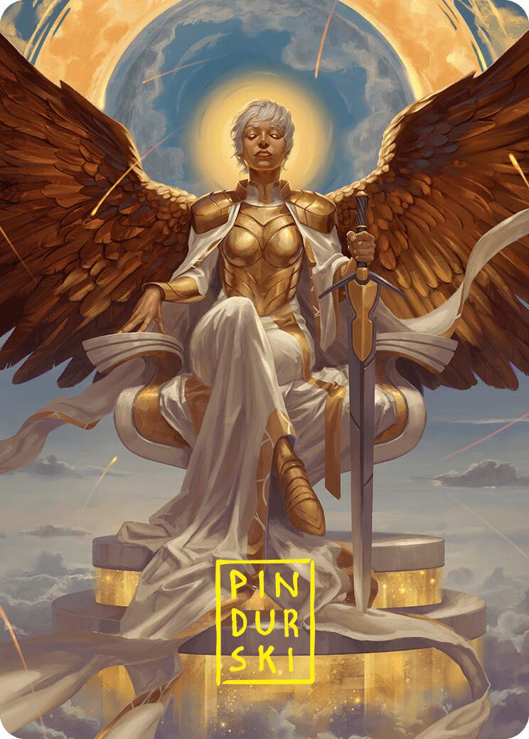 Herald of Eternal Dawn Art Card (27/54) (Gold-Stamped Signature) [Foundations Art Series] | Magic Magpie