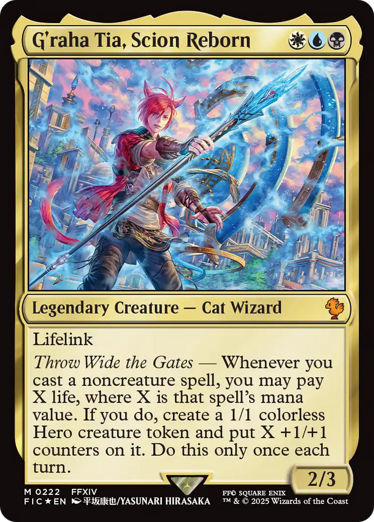 G'raha Tia, Scion Reborn (Surge Foil) [FINAL FANTASY Commander] | Magic Magpie