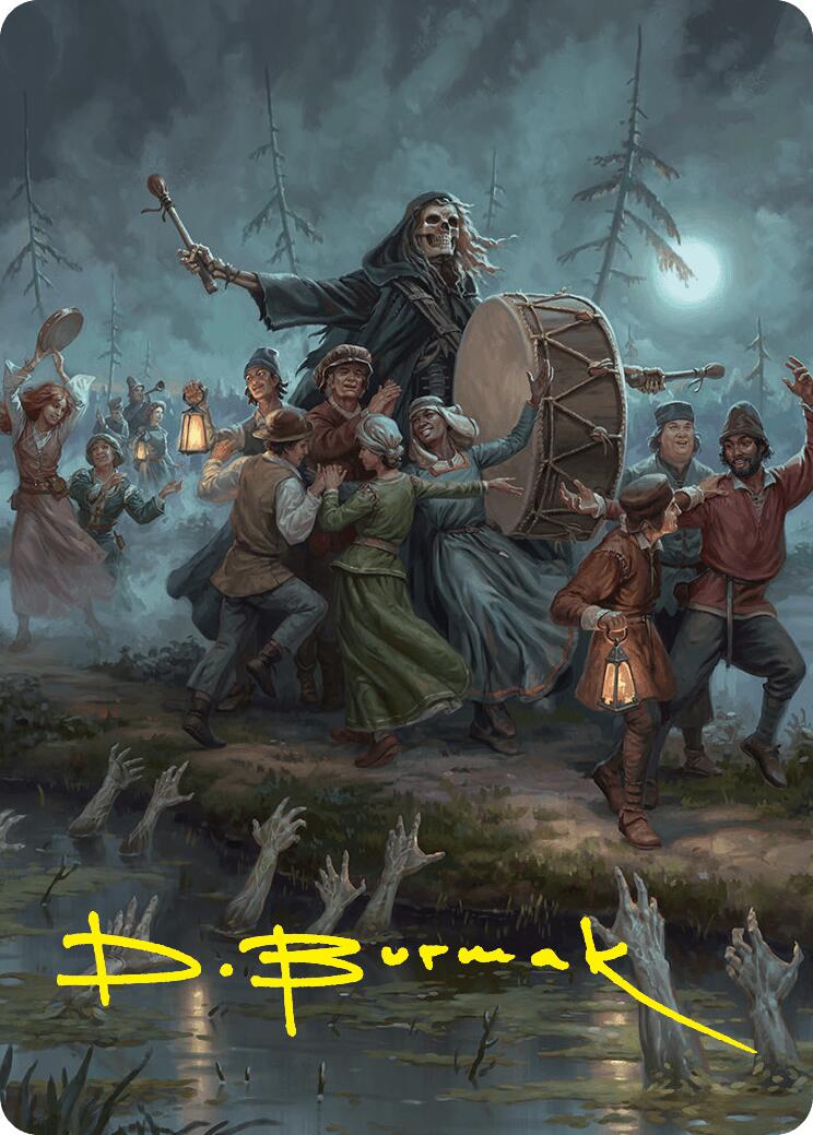 Blasphemous Edict Art Card (35/54) (Gold-Stamped Signature) [Foundations Art Series] | Magic Magpie