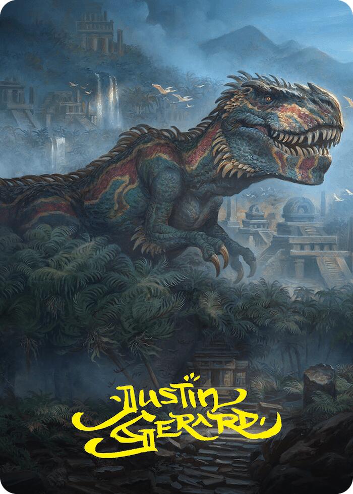 Ghalta, Primal Hunger Art Card (41/54) (Gold-Stamped Signature) [Foundations Art Series] | Magic Magpie