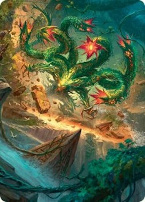 Mossborn Hydra Art Card (42/54) [Foundations Art Series] | Magic Magpie