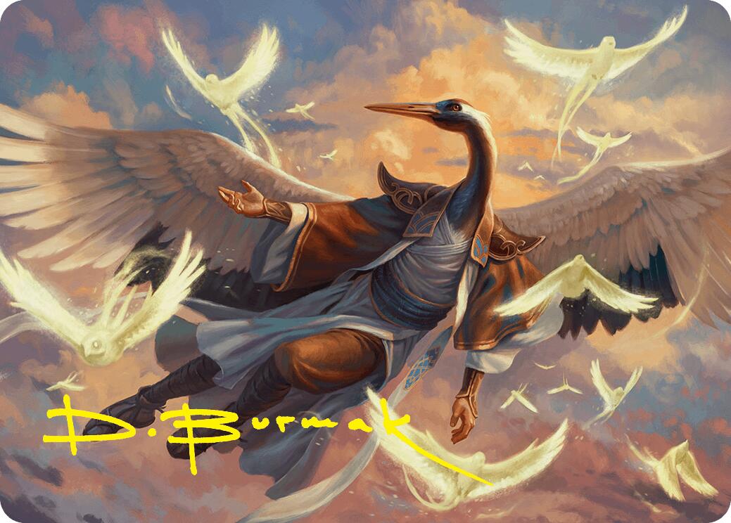 Kykar, Zephyr Awakener Art Card (16/54) (Gold-Stamped Signature) [Foundations Art Series] | Magic Magpie