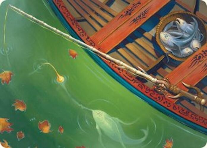 Fishing Pole Art Card (18/54) [Foundations Art Series] | Magic Magpie