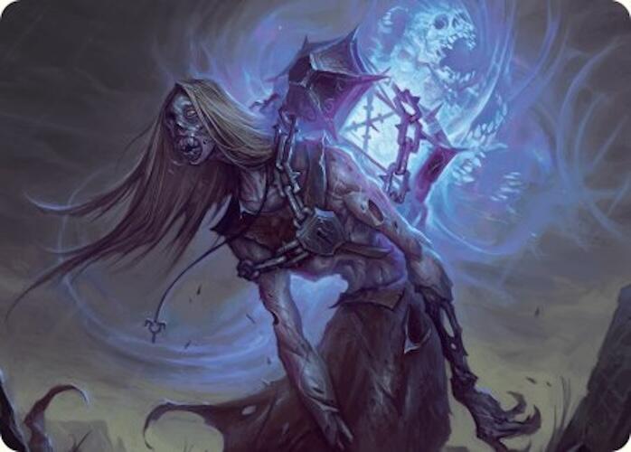 Soul-Shackled Zombie Art Card (9/54) [Foundations Art Series] | Magic Magpie