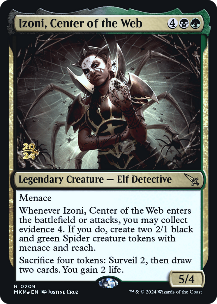 Izoni, Center of the Web [Murders at Karlov Manor Prerelease Promos] | Magic Magpie